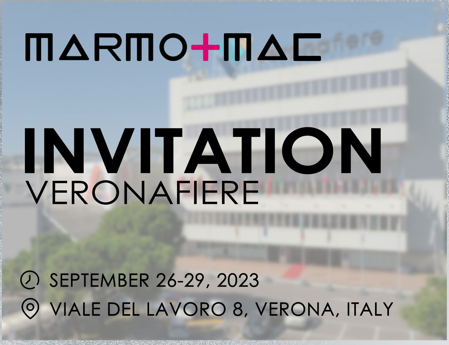 Invitation à l'exposition italienne 2023