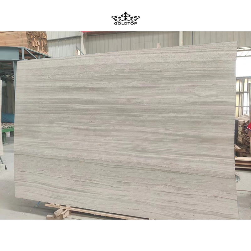 Dalle de marbre blanc en bois blanc