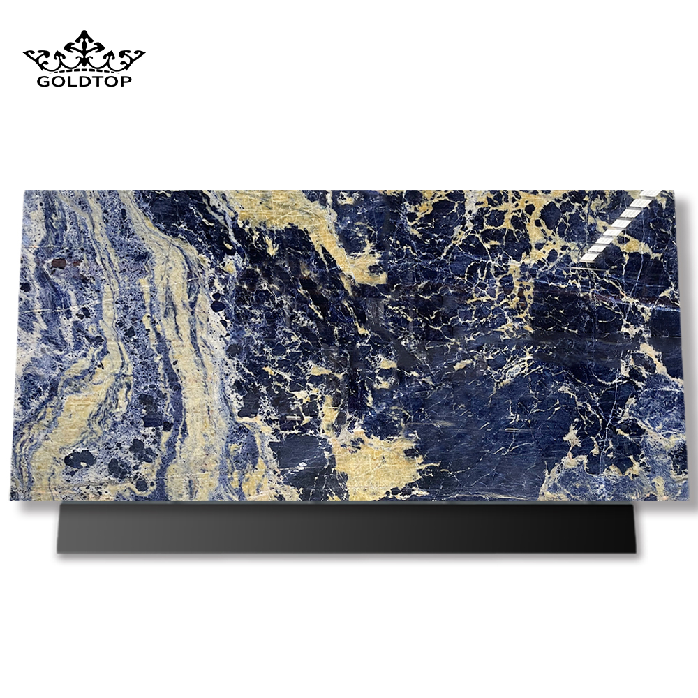 Dalle de granit sodalite bleue en pierre de luxe