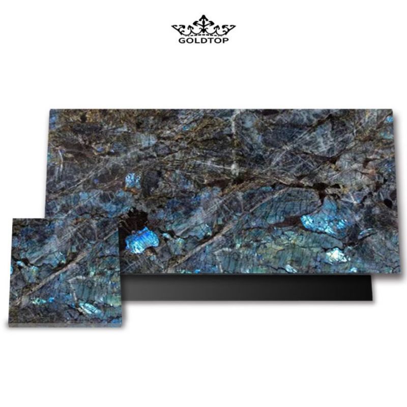 Granit labradorite bleu de Madagascar