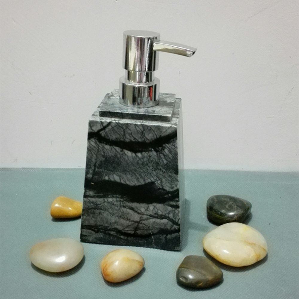 Boîte de gel douche artisanale en pierre de marbre