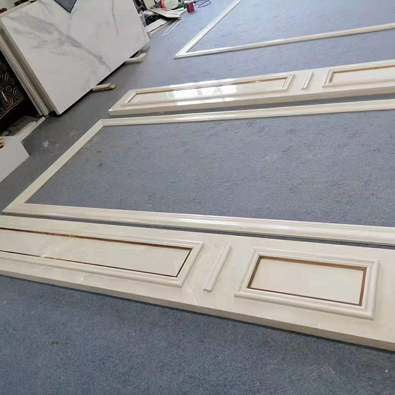 Prix ​​d'usine d'escaliers en marbre de jade blanc sol en marbre en gros