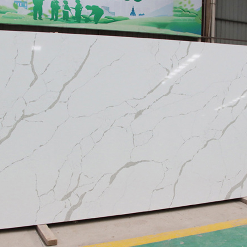 Fish Maw White Quartz Stone Résistant aux rayures et aux hautes températures