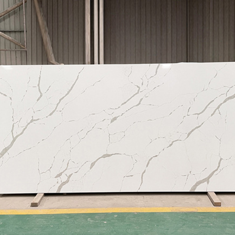 Fish Maw White Quartz Stone Résistant aux rayures et aux hautes températures