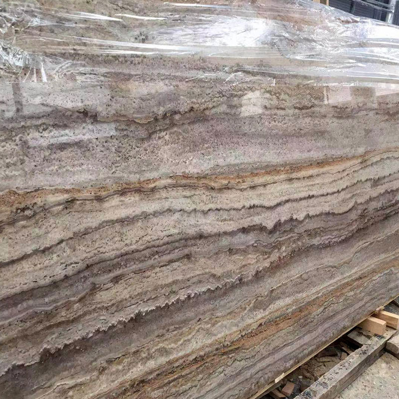 Fournisseurs de marbre de carreaux de dalle de travertin gris argenté sur mesure