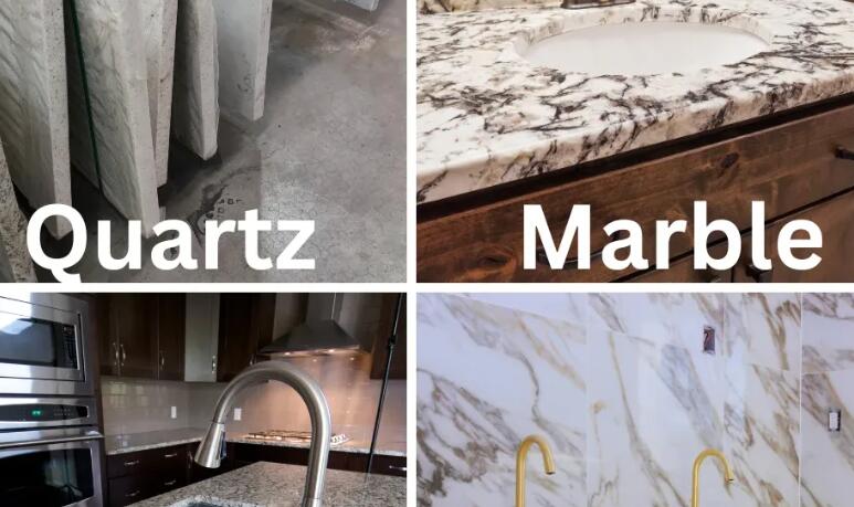 comptoirs en marbre vs quartz ce qui est mieux？