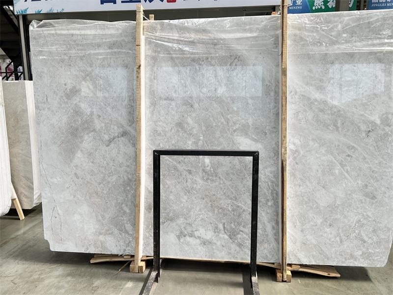 Dalles de marbre gris Evian prix d'usine de nouveau style