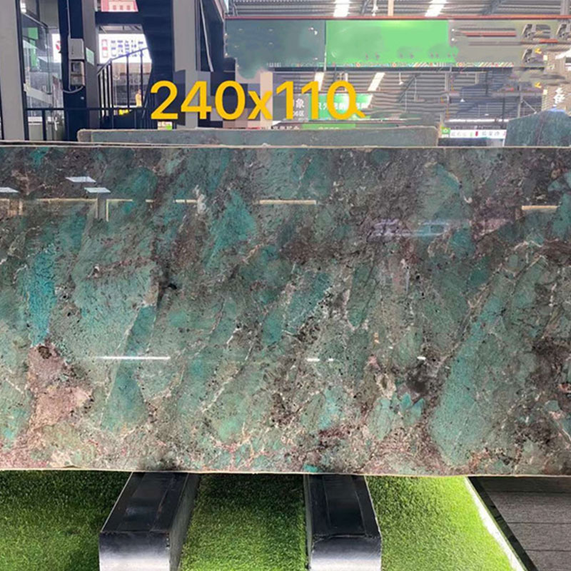 Fournisseurs de dalles de table en pierre de luxe en marbre vert Amazon