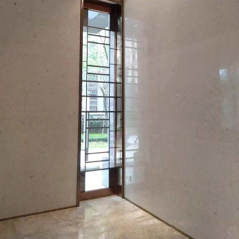 Personnaliser haut de gamme de carrelage beige d'hôtel de dalle de marbre d'Iimestone
