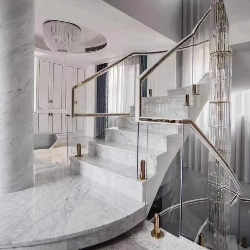 Vente en gros de pierre de dosseret de carreaux de marbre blanc Venato Carrara