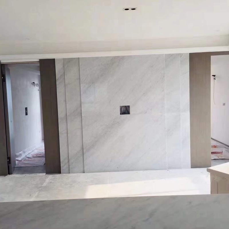 Vente en gros de pierre de dosseret de carreaux de marbre blanc Venato Carrara