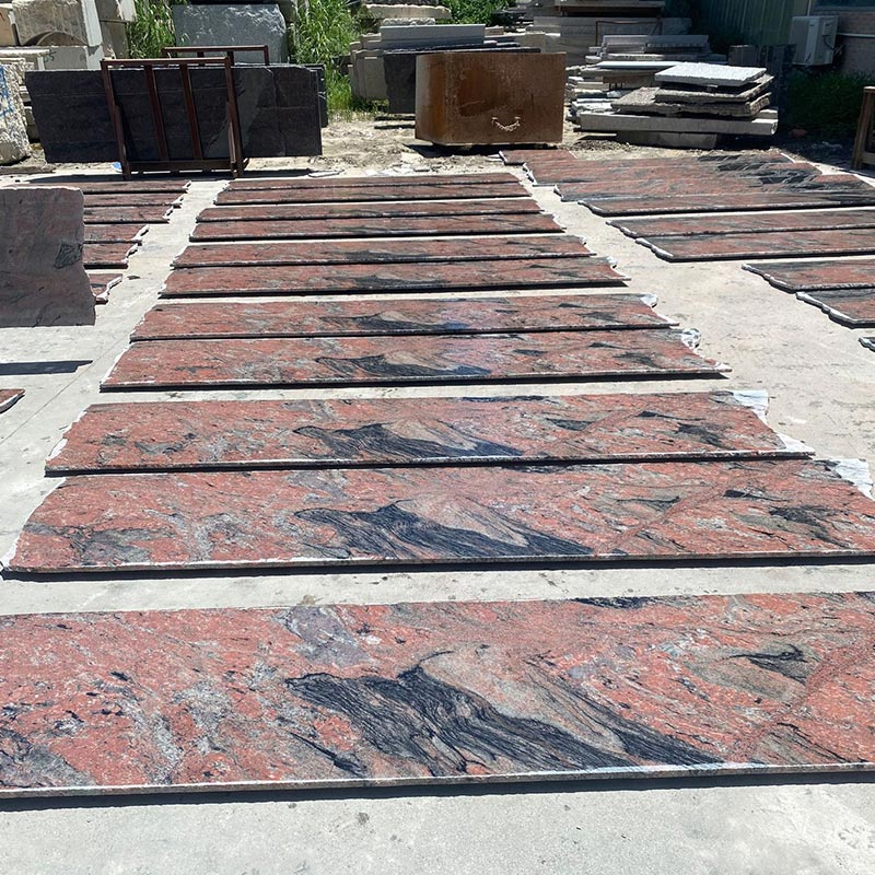 Symphony Red Granite Stone Rock Outdoor Dalles Tuiles Parquet