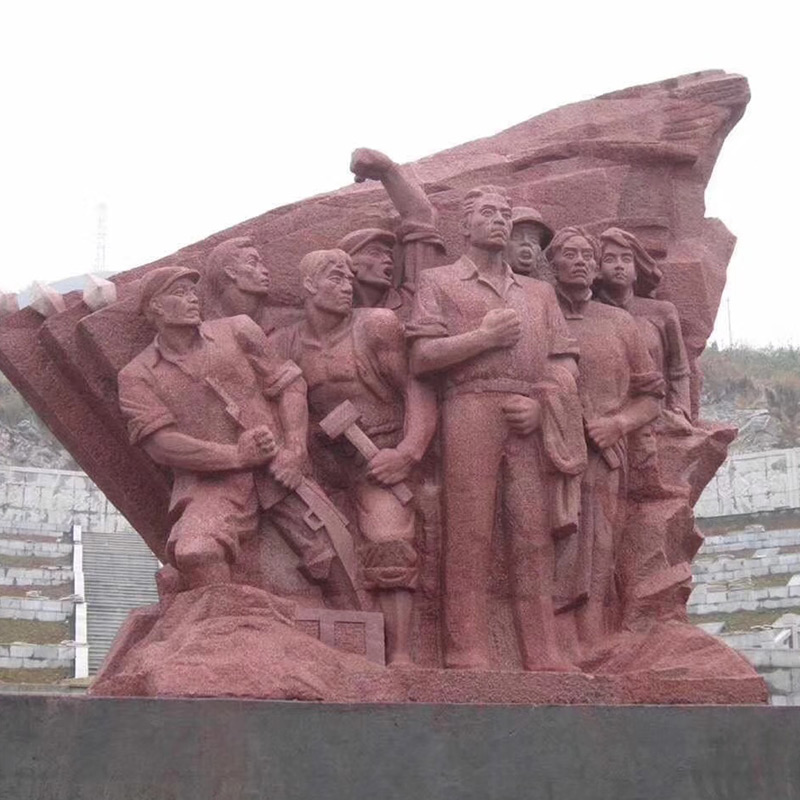 Pierre de paysage de garde-corps extérieur de plancher de tuile de granit rouge impérial