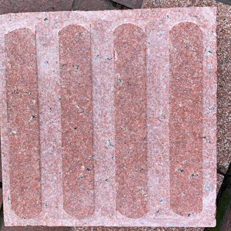 Pierre de paysage de garde-corps extérieur de plancher de tuile de granit rouge impérial
