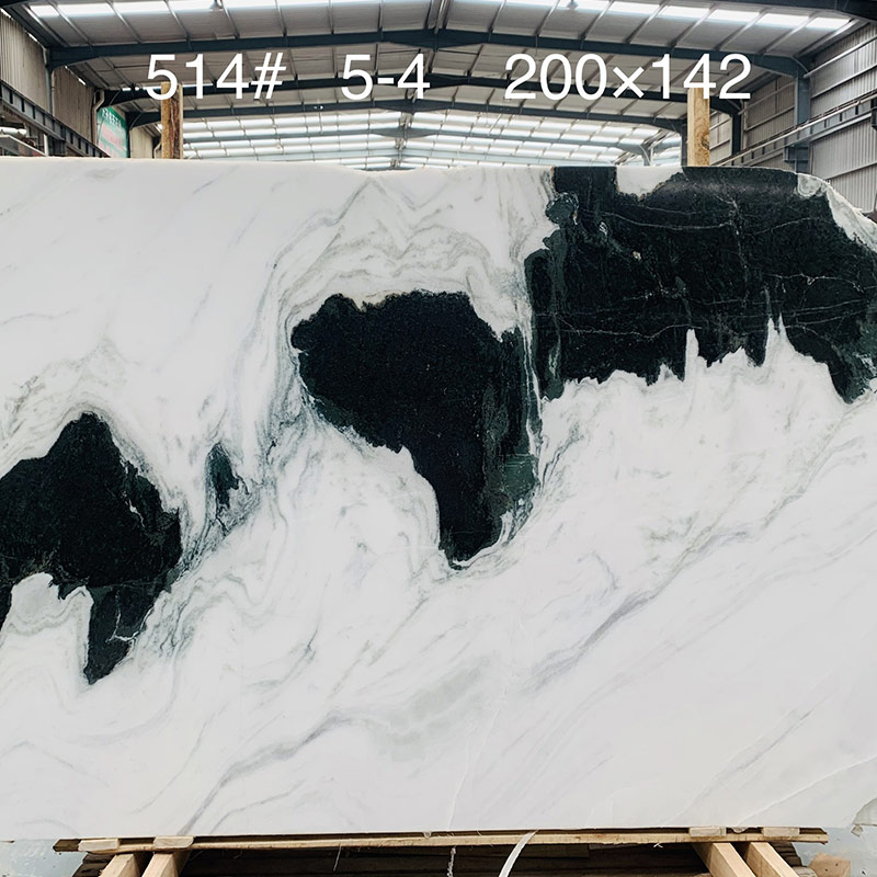 Ventes directes d'usine de tuiles de comptoir de dalle de jade noir et blanc