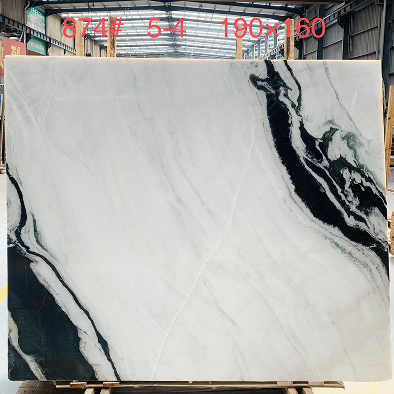 Ventes directes d'usine de tuiles de comptoir de dalle de jade noir et blanc
