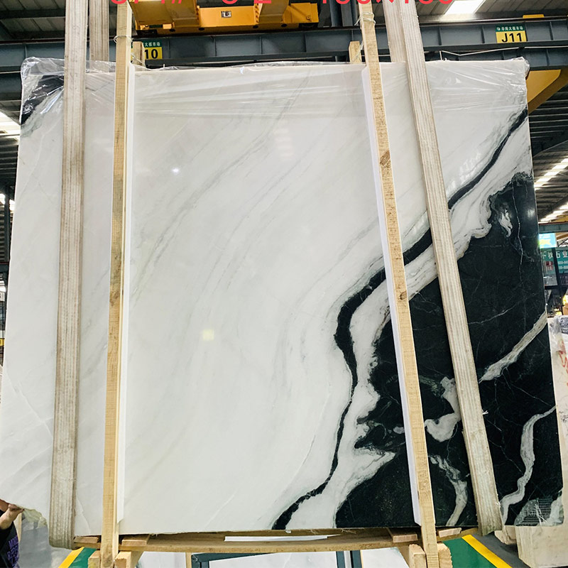 Ventes directes d'usine de tuiles de comptoir de dalle de jade noir et blanc