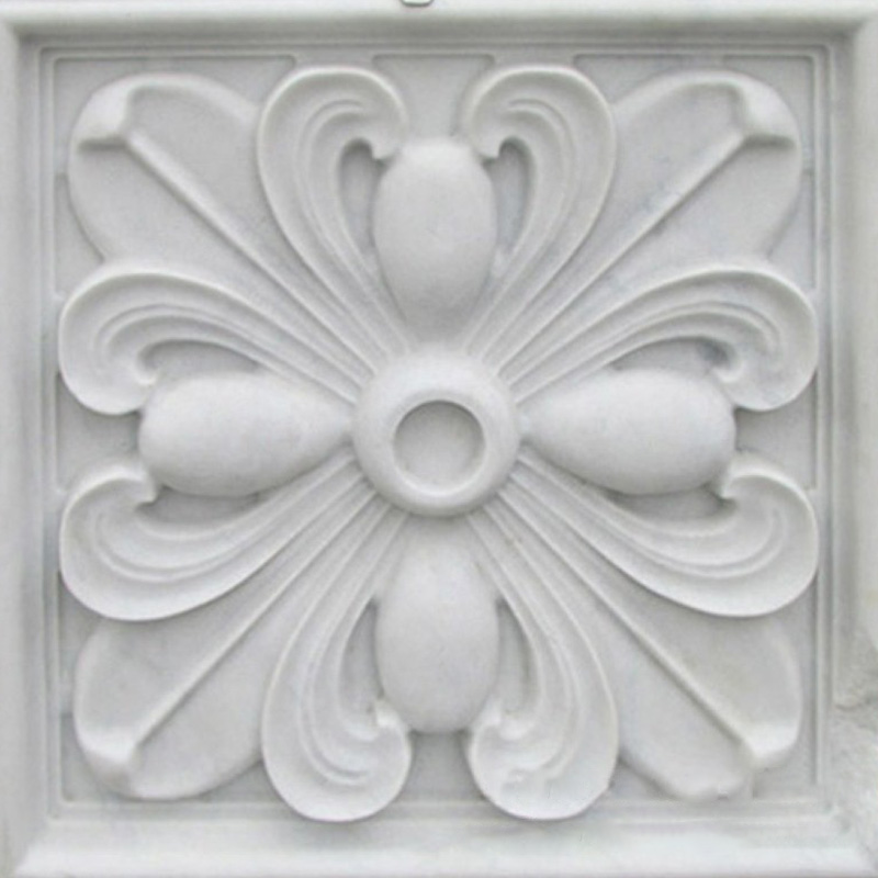Le meilleur marbre moderne sculptant le fond de porche peignant le style européen