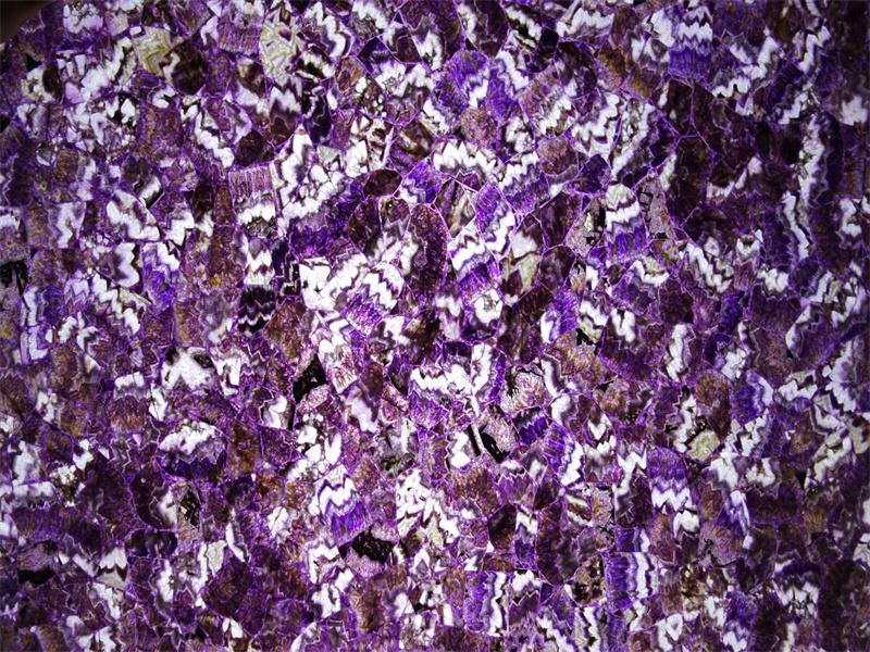 Fournisseurs de dalles de pierres semi-précieuses de quartz de cristal violet