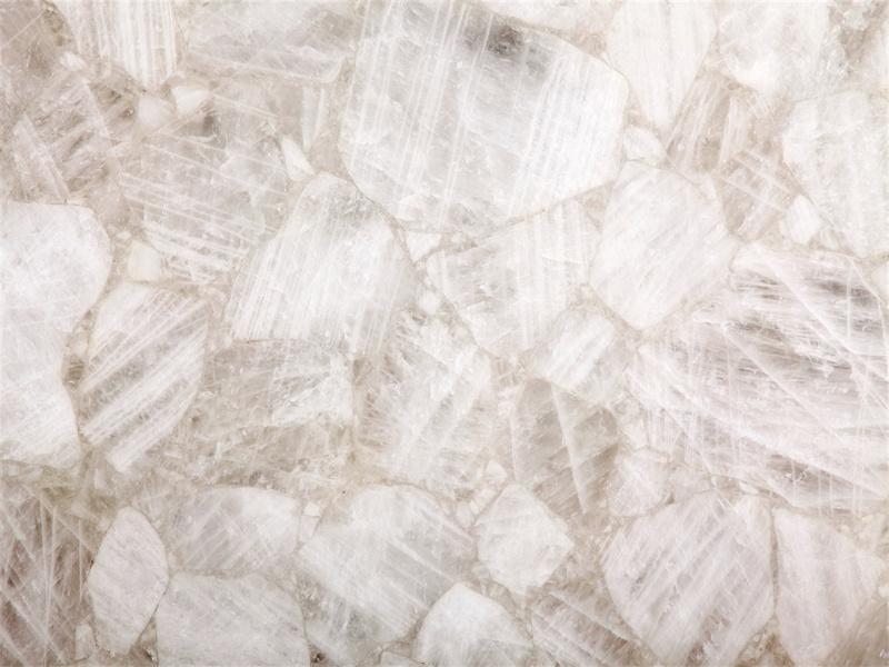 Fabricant de carreaux de dalles de marbre semi-précieux en cristal blanc