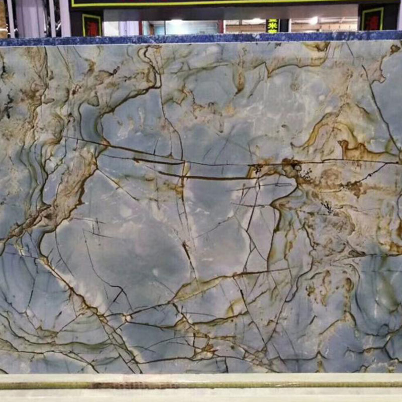 Les dalles de marbre bleu Rome Cuntertops personnalisent en gros