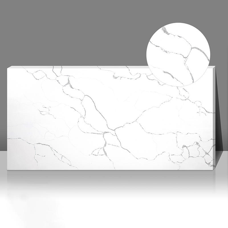 Guangdong Chine Calacatta comptoir de quartzite blanc