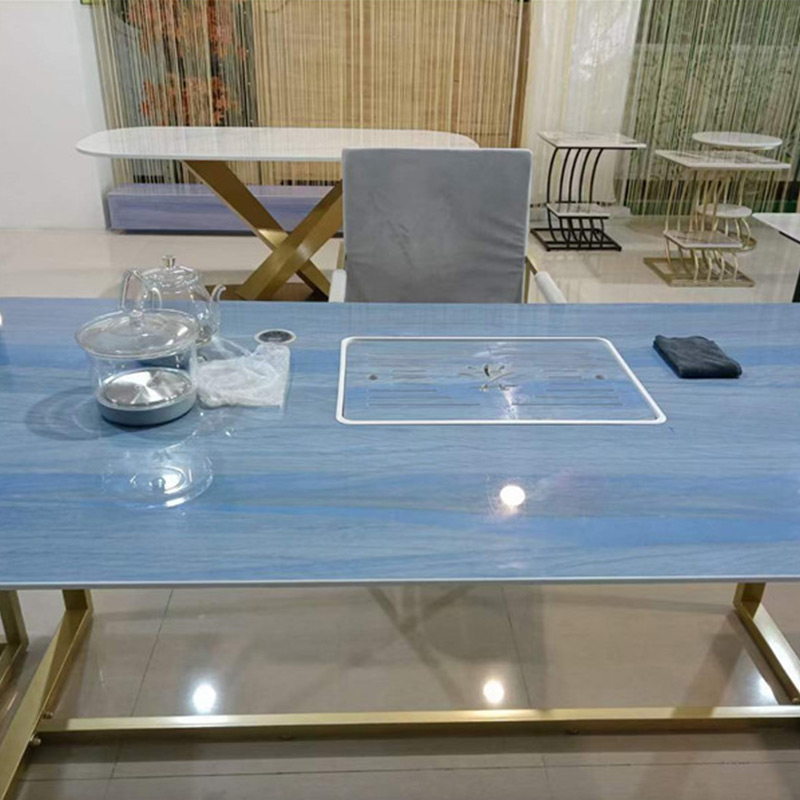 Dalle Marbre Bleu Ciel Gran Fond Comptoir Mur Table Basse Plancher