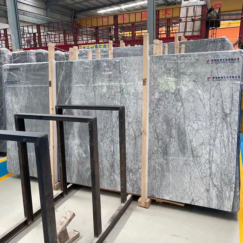 Vente en gros de comptoirs de dalles de marbre gris Calacatta Italie