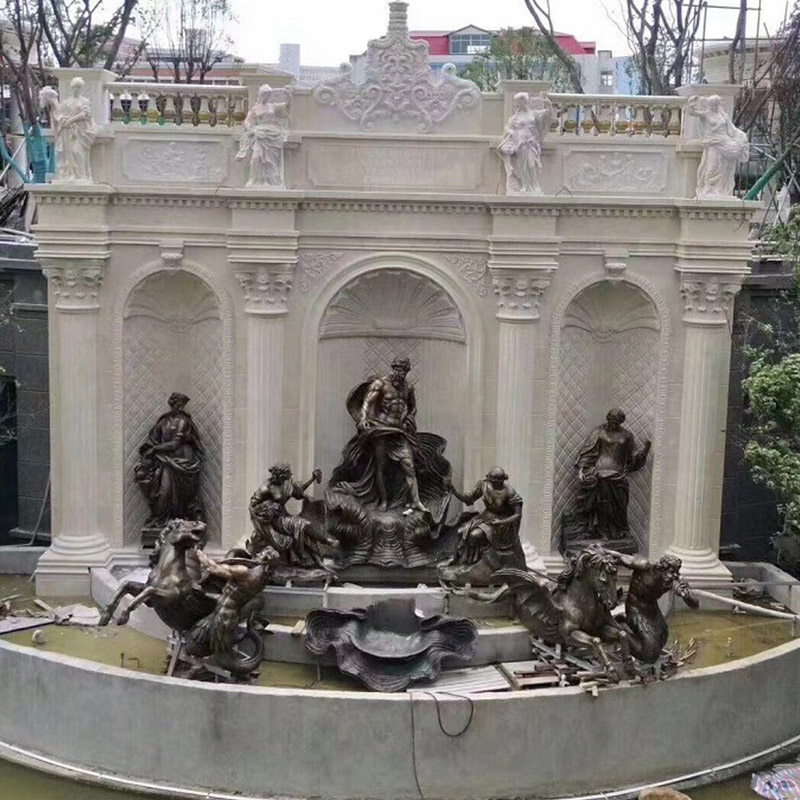 Fontaine d'eau en marbre extérieure pour la maison et le jardin Personnaliser