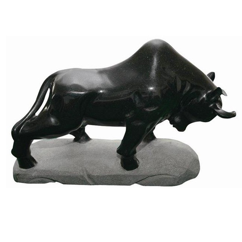 Statues de vache en marbre pour jardin extérieur