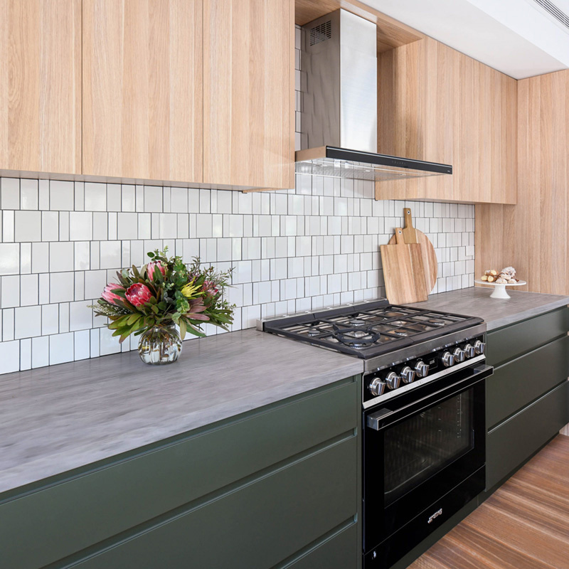 Comptoirs de cuisine en quartzite blanc glacier