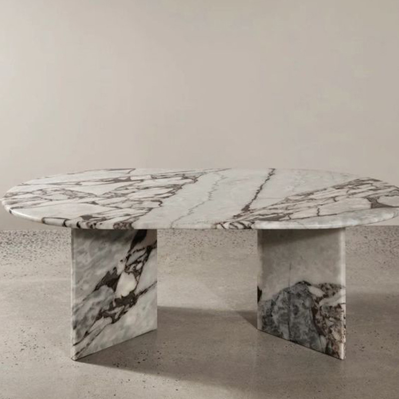 Table En Marbre Noir Et Blanc