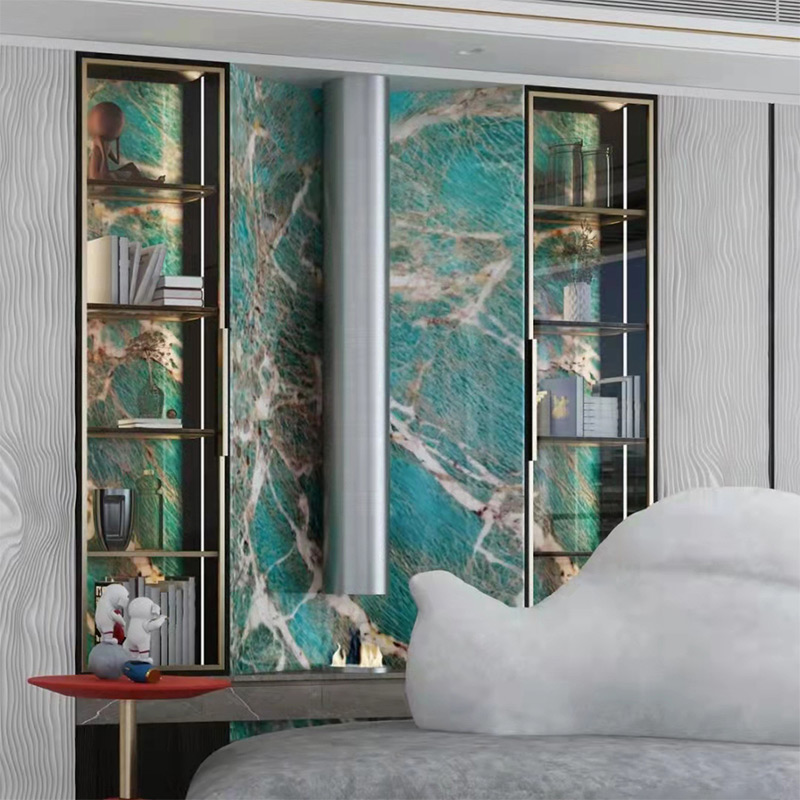 Dalle de marbre vert Amazon luxe