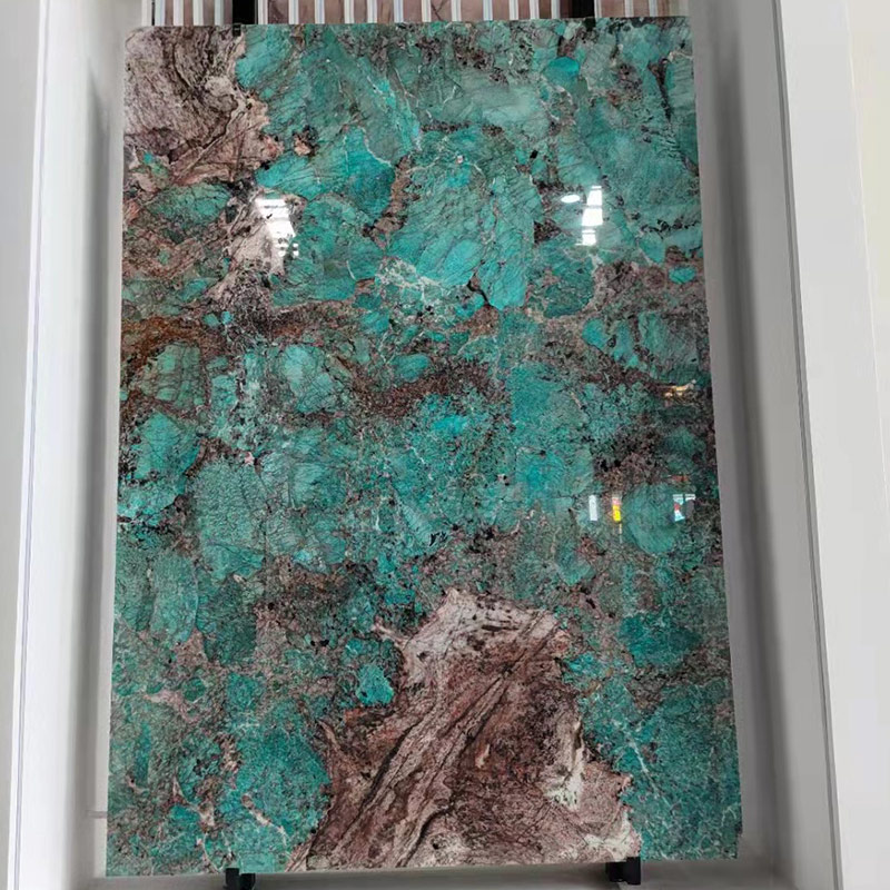 Dalle de marbre vert Amazon luxe