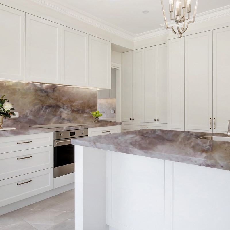 Quartzite Cristal Bordeaux Marron