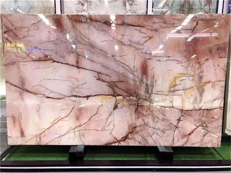 Comptoirs de dalles de quartzite rose