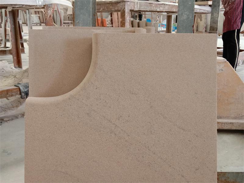 Couverture de piscine en granit de sable blanc marron