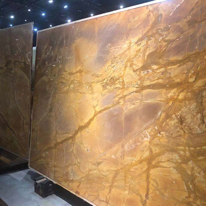 Dalle de marbre d'or de Sienne