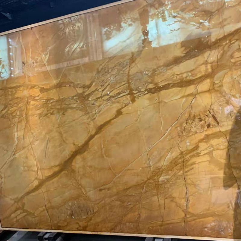 Dalle de marbre d'or de Sienne