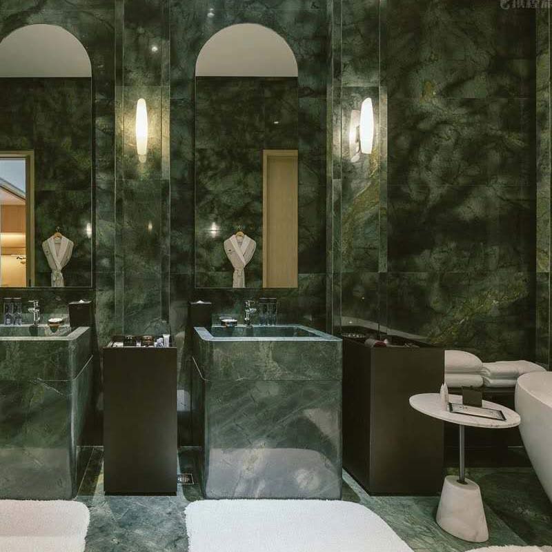 Dalles de marbre vert Magicien d'Oz
