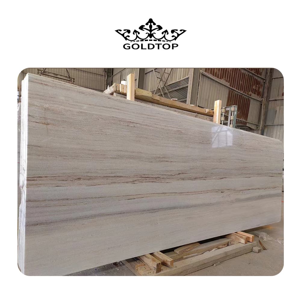 Dalle de marbre en grain de bois cristal