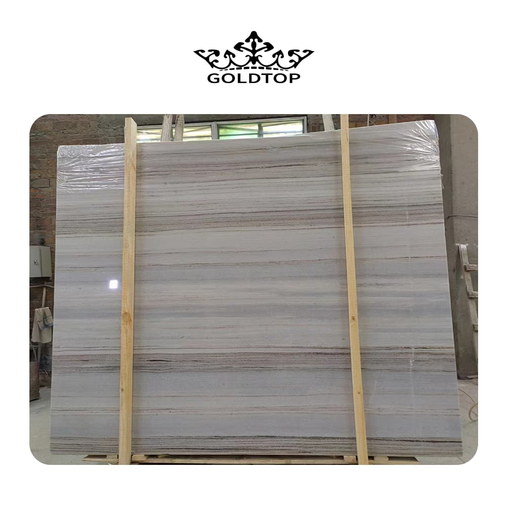 Dalle de marbre en grain de bois cristal