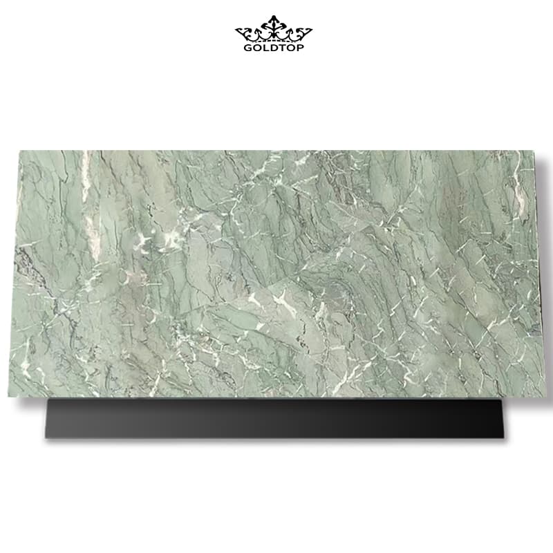 Dalles de marbre vert persan d'Iran
