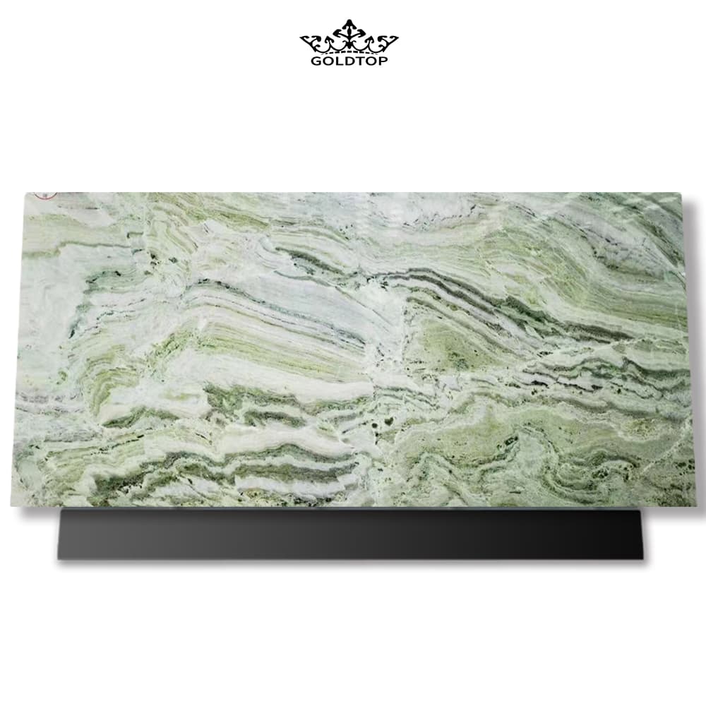 Marbre de jade de glace froide verte