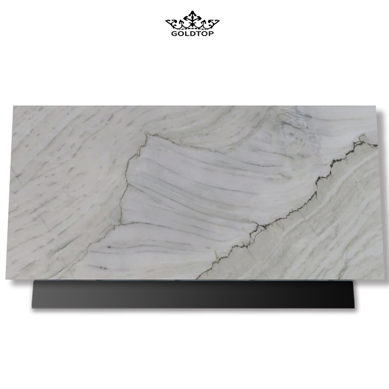 Dalle de quartzite perle blanche