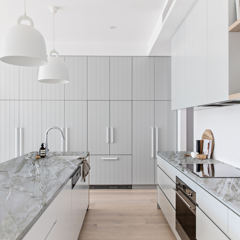 Comptoirs Apollo Quartzite gris pour cuisine