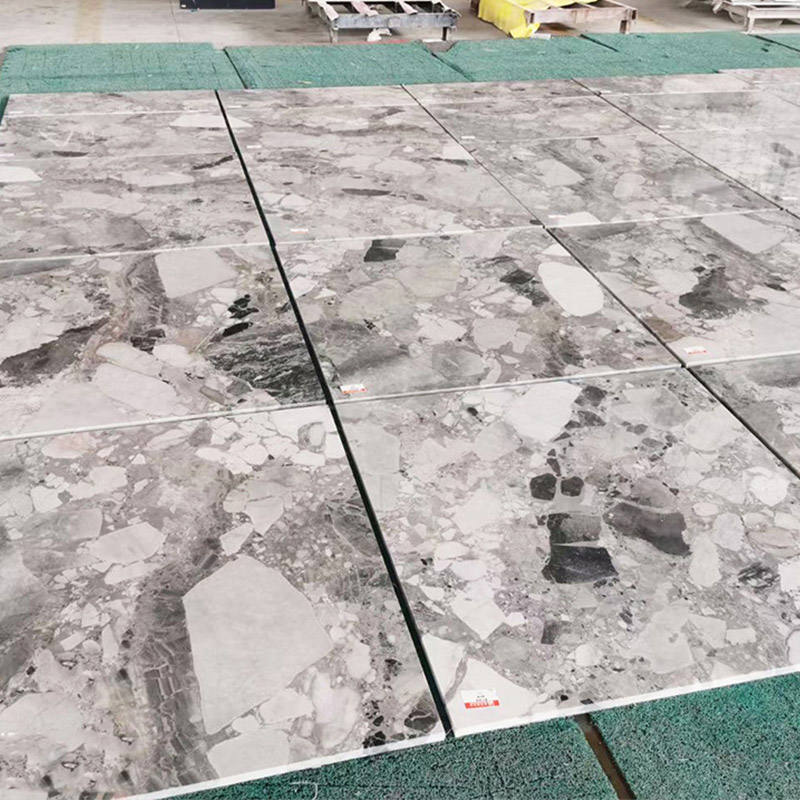 Carrelage de sol en marbre gris Oreo