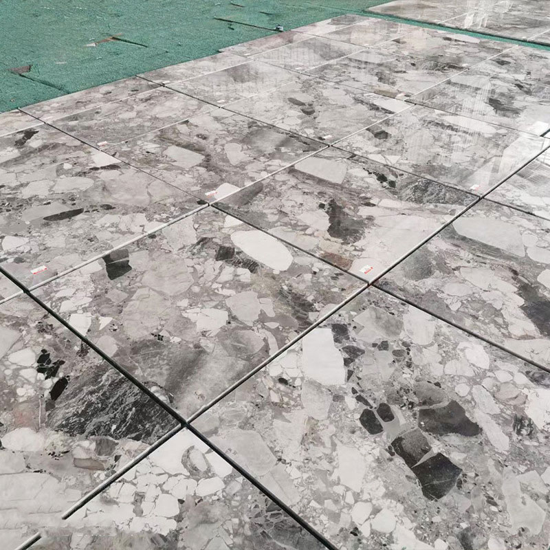 Carrelage de sol en marbre gris Oreo