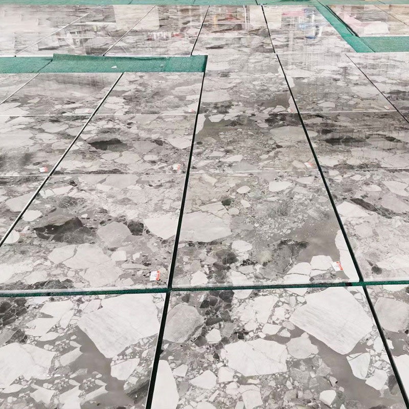 Carrelage de sol en marbre gris Oreo