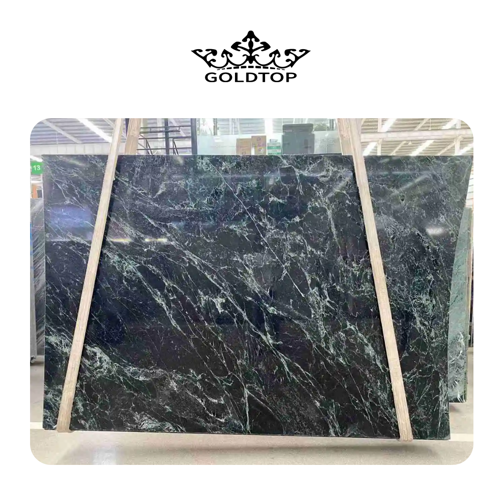 India Verde Affai Marble Slab